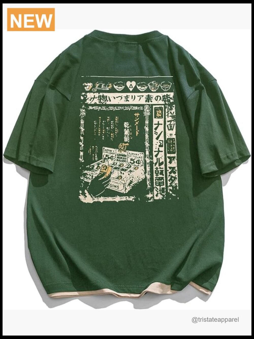Oversized Vintage Graphic Tee, Harajuku Streetwear Top, Unisex Cotton Shirt